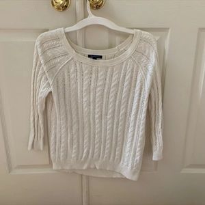American Eagle Cream Sweater (X-Small)